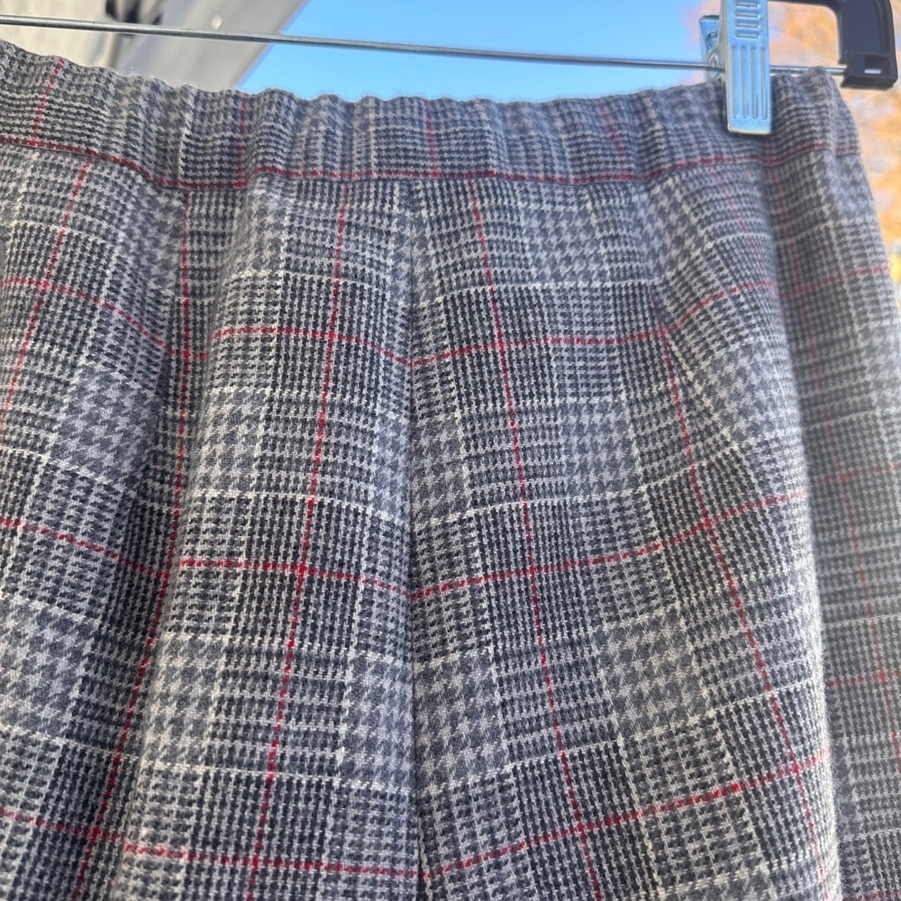 Pendleton Gray And Red Virgin Wool Slacks - image 5